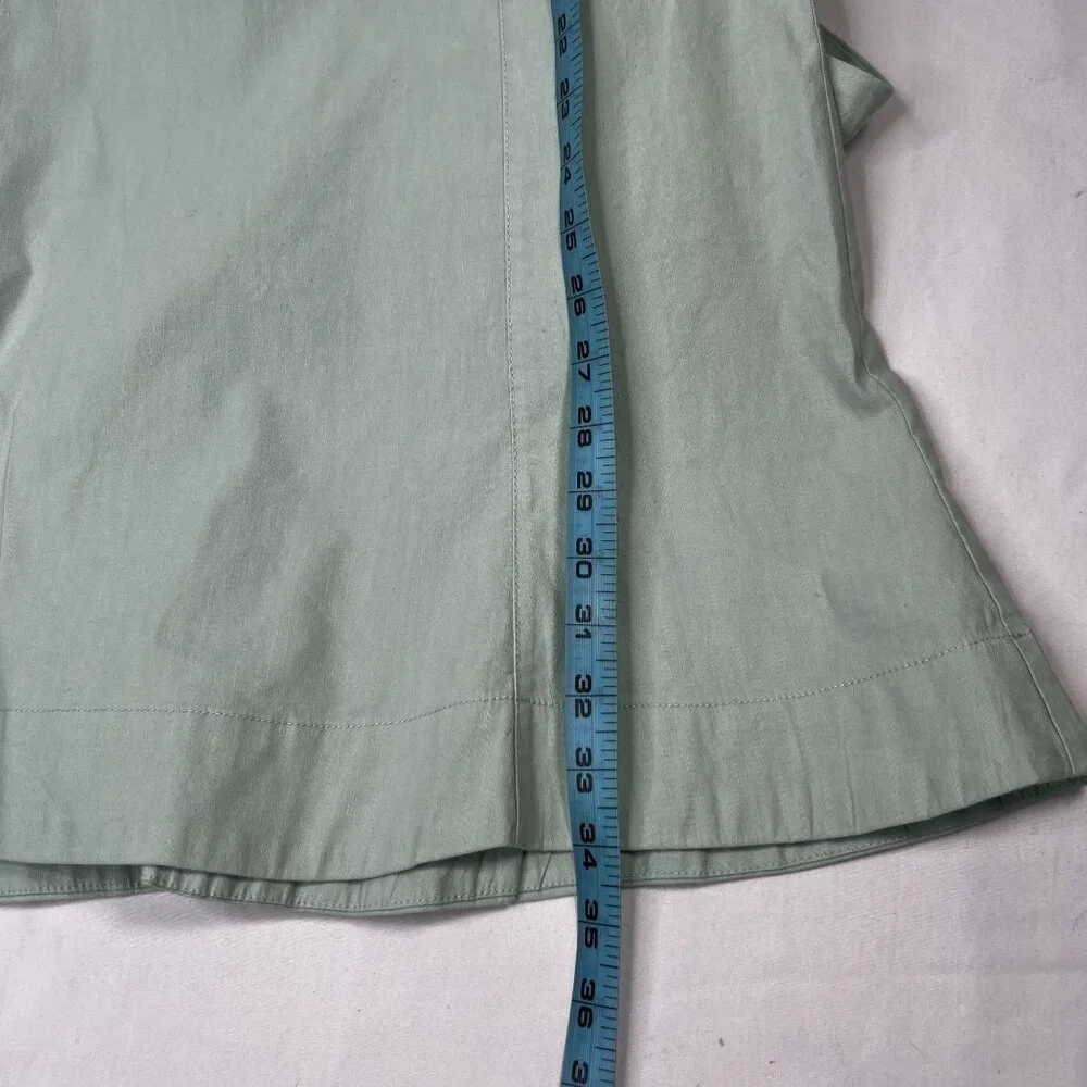 Anthropologie The Cecily Fit Flare Sweetheart Mini dress Pastel Mint Green LG